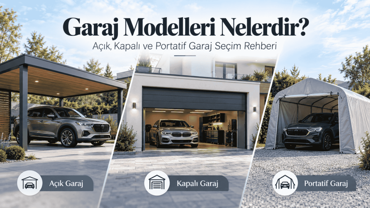 Garaj Modelleri Nelerdir? Açık, Kapalı ve Portatif Garaj Seçim Rehberi